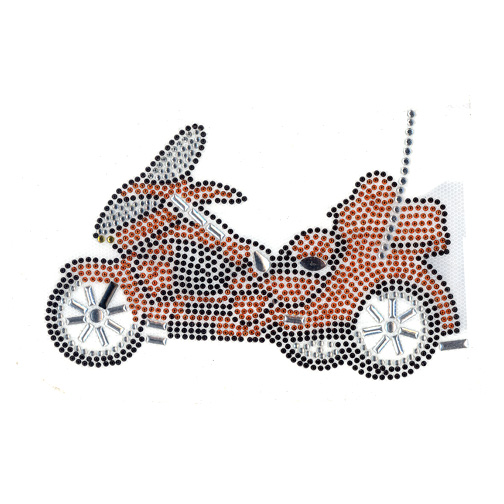 S6893-ORANGE- ORANGE MOTORCYCLE, MOTORCYCLES, BIKE, BIKES
