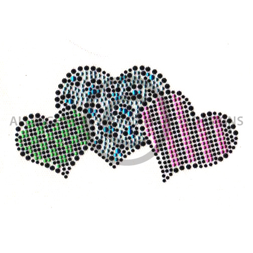 S7496- LEOPARD, CHECKERS AND STRIPED HEARTS. KIDS. CHILDREN