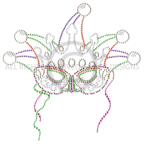 S7834-MARDI GRAS MASK WITH CROWN, HOLIDAYS