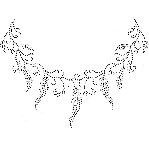 S7912-BDI<br>Feathered Scoop Neckline