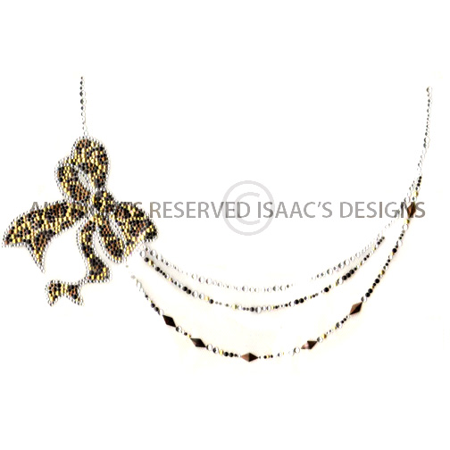 S7973-LEP  Leopard Bow Scoop Neckline