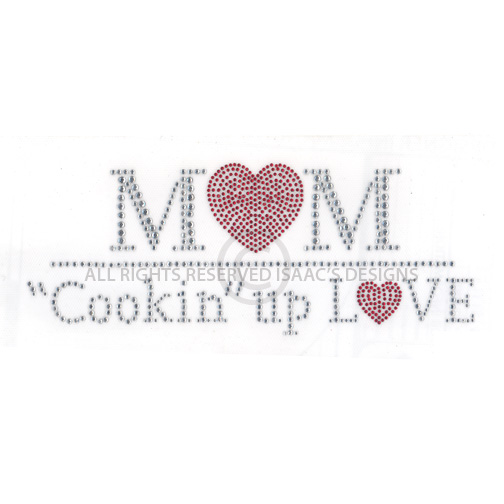 S8497-MOM COOKIN UP LOVE, COOKING, APRONS, PHRASES