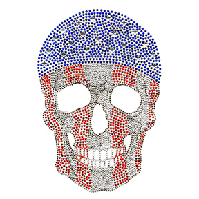S8951  - American Flag Skull
