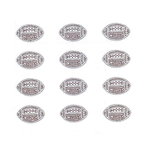 S9013-SMALL FOOTBALL, SPORTS, SOLD BY SHEET 12PCS