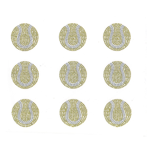 S9017- TENNIS BALLS, BALLS, SPORTS, SOLD BY SHEET 9PCS