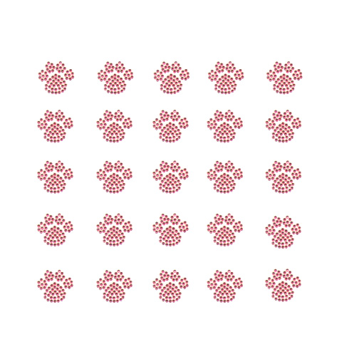S9073 - DOG PAW PINK, ANIMALS, DOGS, SOLD BY SHEET 30PCS