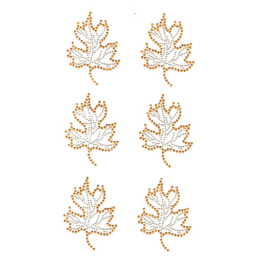 S9101-GLD<br>Large Gold & Silver Maple Leaf (Sold per sheet)