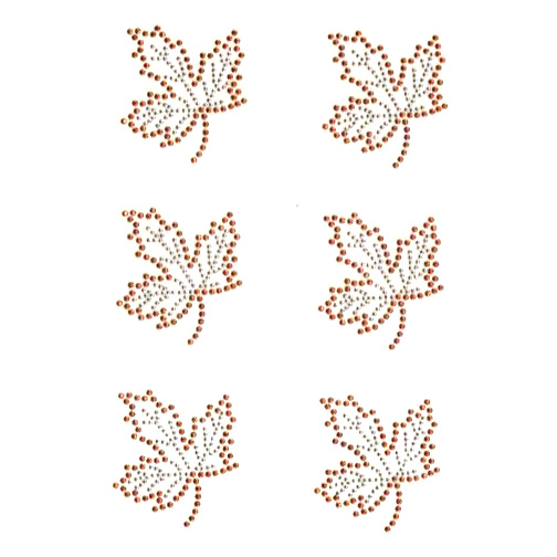 S9102-CPR<br>Small Copper & Silver Maple Leaf (Sold per sheet)