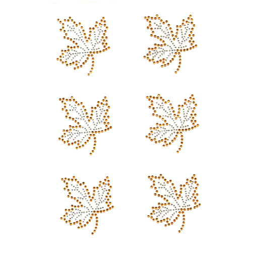 S9102-GLD<br>Small Gold & Silver Maple Leaf (Sold per sheet)