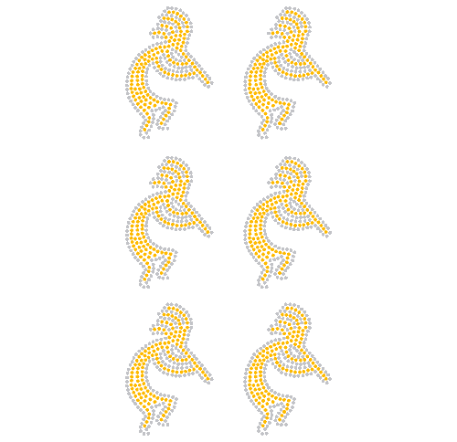 S9132-GLD - Kokopelli Man