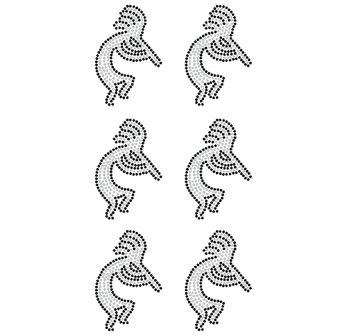 S9132-SIL-BLK - Kokopelli Man