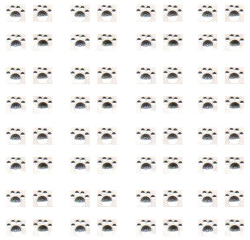 S9169-SIL<br>Tiny Silver Dog Paw Prints Pair Set