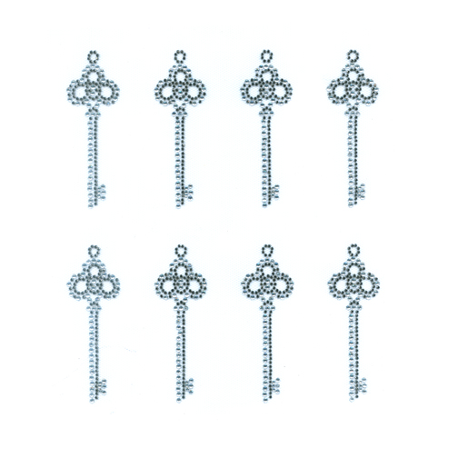 S9092 - KEY, KEYS, DESIGNER LOOKS, SOLD BY SHEET 8PCS