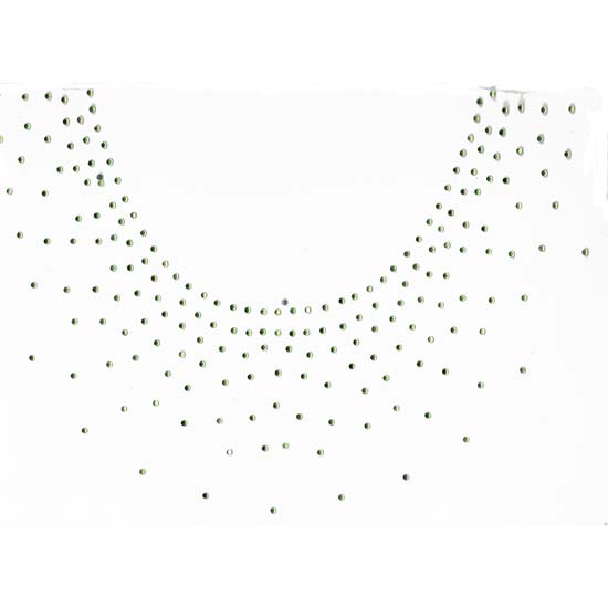 S1435-LIME  Scattered Stones Scoop Neckline