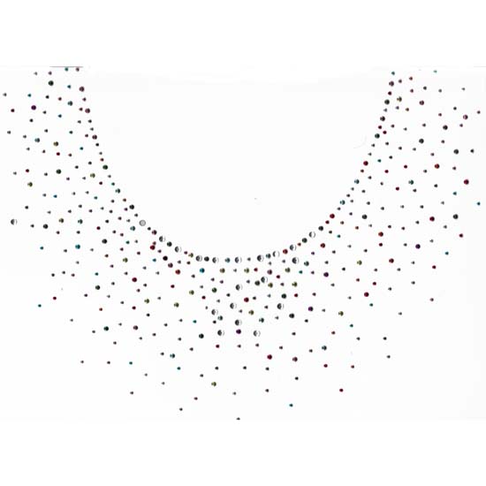 S1593  Mix Colors Scoop Neckline