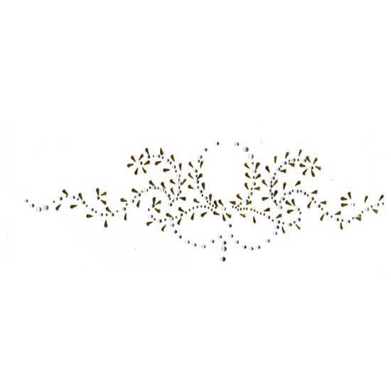 S1754SIL - SILVER DESIGNE  TEAR DROP + 10SS CLEAR STONES